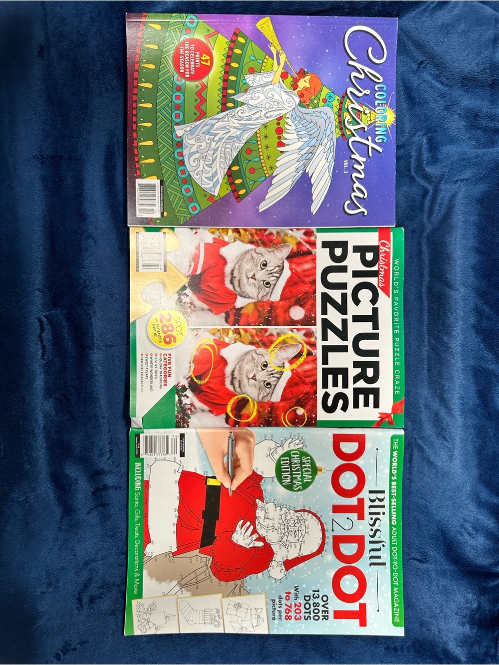 9 Blissful Dot-to-Dot & Holiday Coloring Bundle - Picture 3 of 3